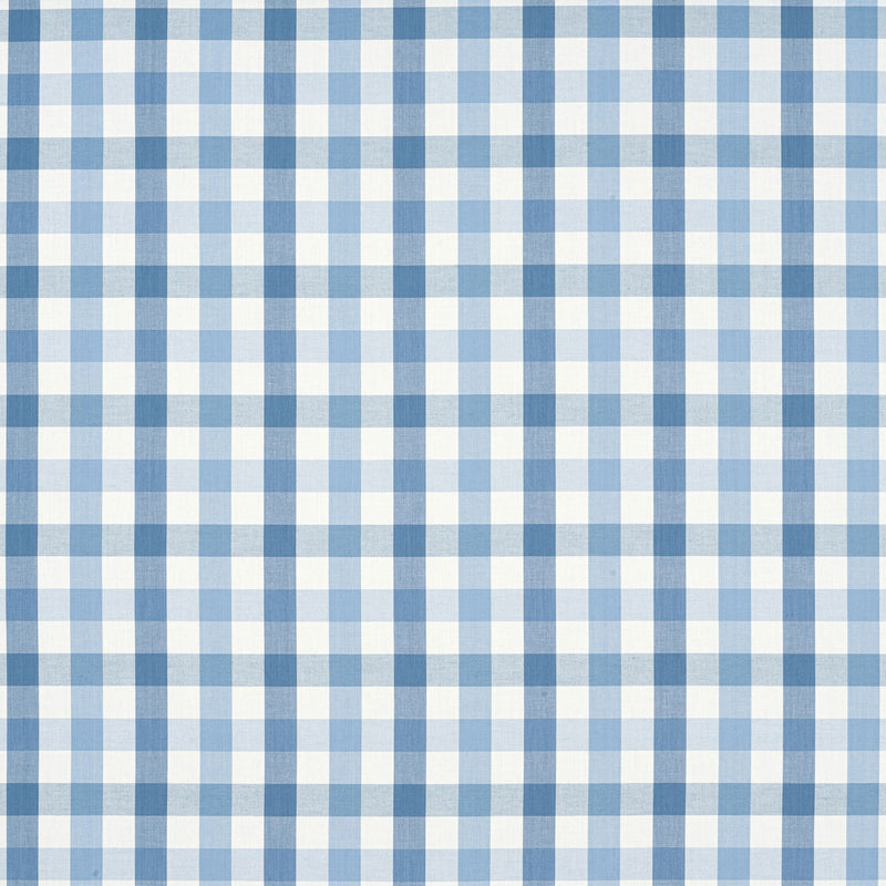 AW15147 Saybrook Check Antilles Light Blue Fabric by Anna French