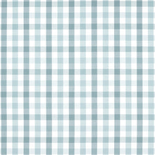 AW15150 Saybrook Check Antilles Spa Blue Fabric by Anna French