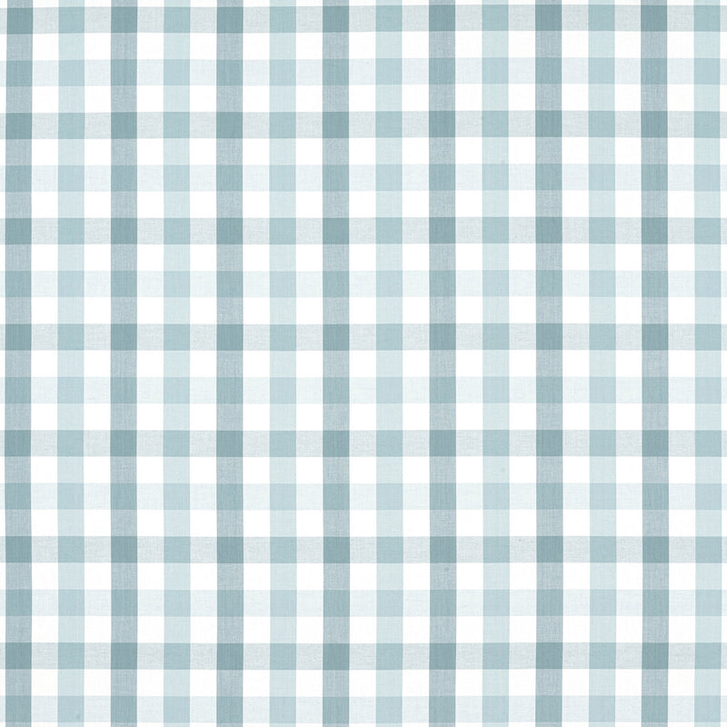 AW15150 Saybrook Check Antilles Spa Blue Fabric by Anna French