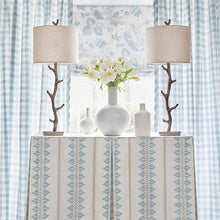 AW15150 Saybrook Check Antilles Spa Blue Fabric by Anna French