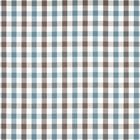 AW15154 Saybrook Check Antilles Brown/Slate Fabric by Anna French