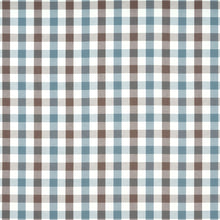 AW15154 Saybrook Check Antilles Brown/Slate Fabric by Anna French