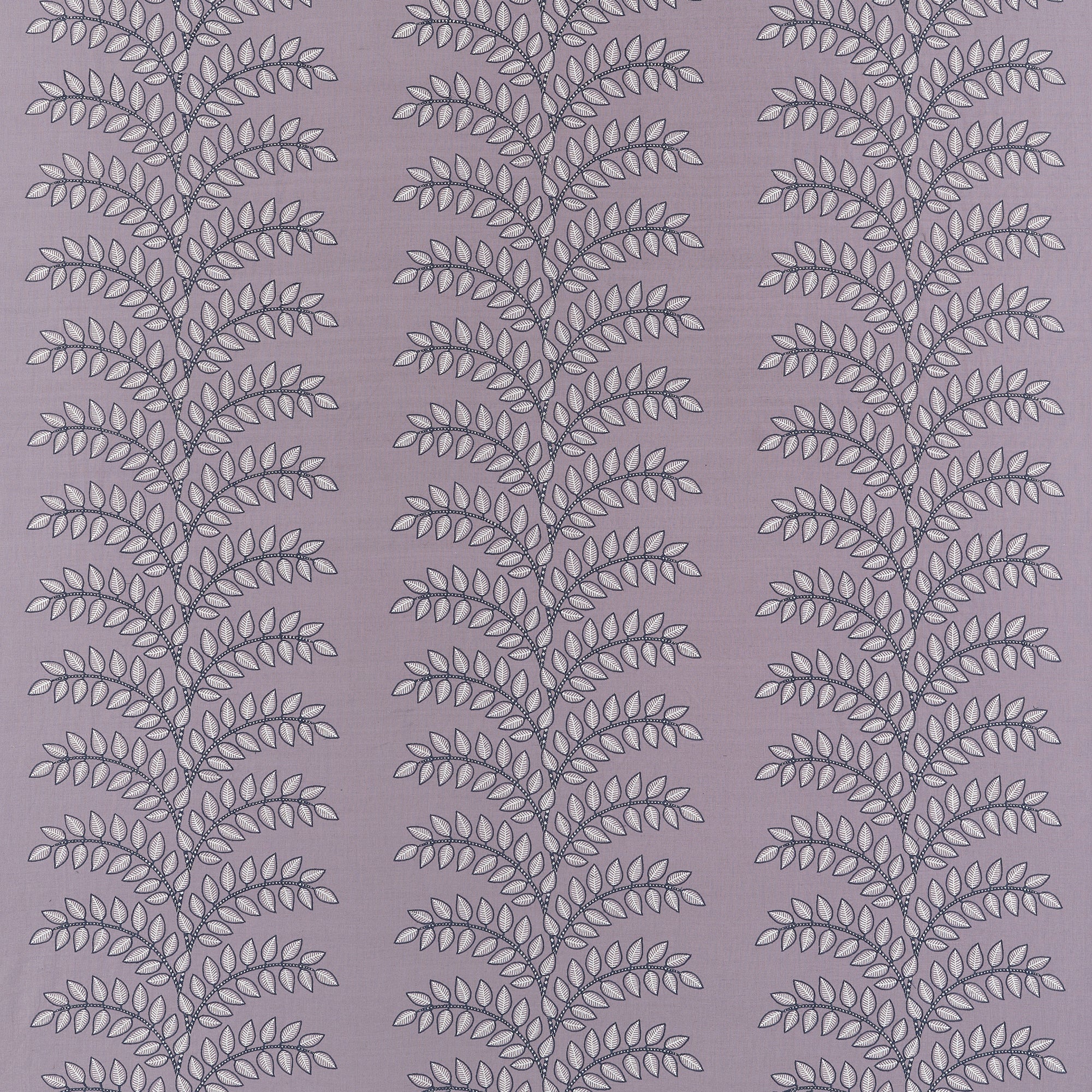 AW16100 Frondescence Embroidery Lavender Belvedere Fabric by Anna French