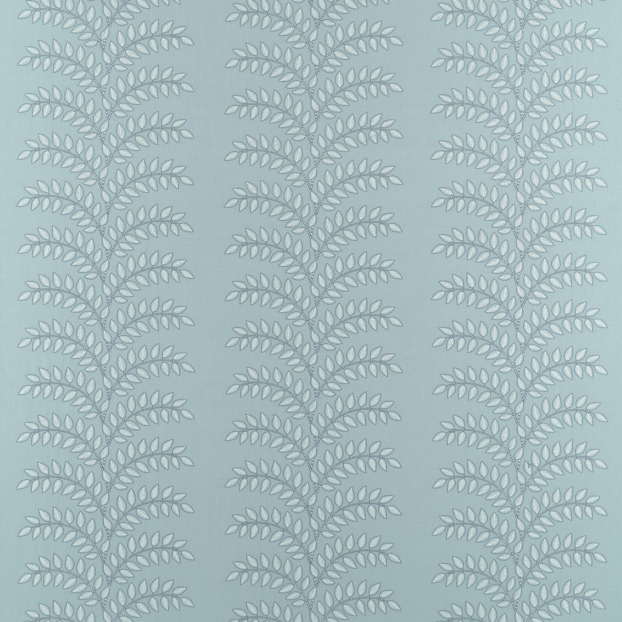 AW16102 Frondescence Embroidery Robin's Egg Belvedere Fabric by Anna French