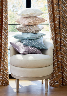 AW16104 Frondescence Embroidery Flax Belvedere Fabric by Anna French