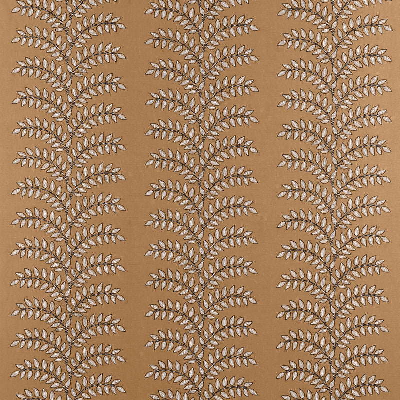 AW16106 Frondescence Embroidery Copper Belvedere Fabric by Anna French