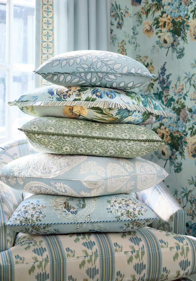 AW16108 Campania Paisley Robin's Egg Belvedere Fabric by Anna French