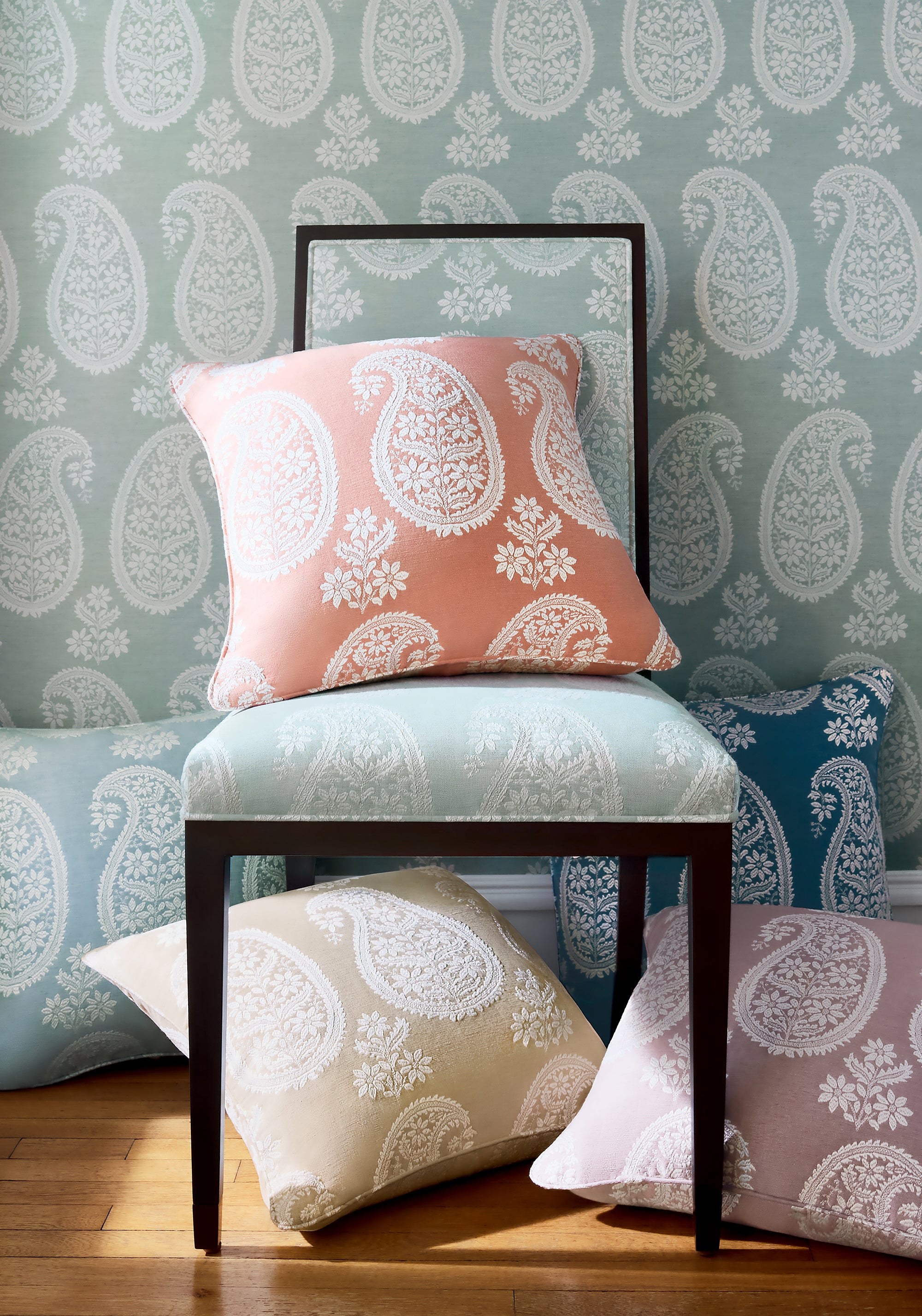 AW16109 Campania Paisley Lavender Belvedere Fabric by Anna French