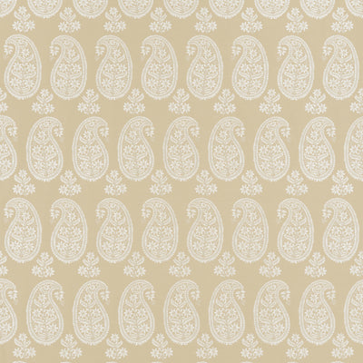 Campania Paisley Beige Belvedere Fabric by Anna French