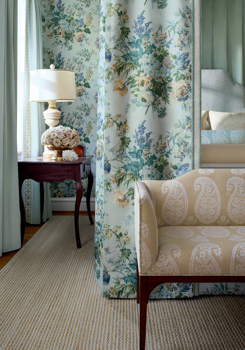 AW16111 Campania Paisley Beige Belvedere Fabric by Anna French