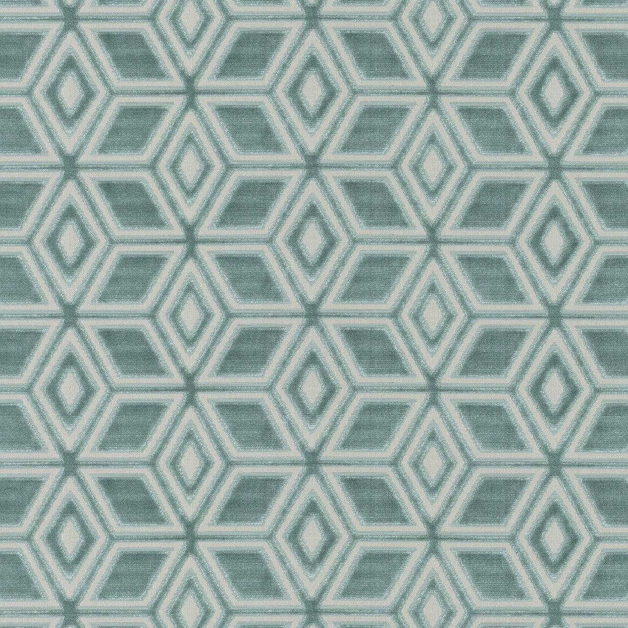AW72983 Jardin Maze Manor Aqua Fabric by Anna French