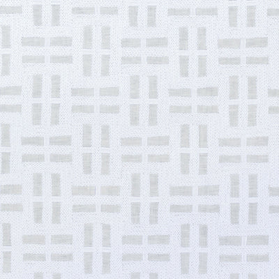 Lock Embroidery Meridian White Fabric by Anna French
