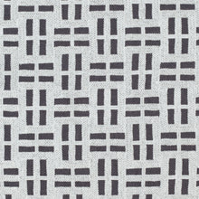 AW73001 Lock Embroidery Meridian Charcoal Fabric by Anna French