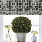 AW73001 Lock Embroidery Meridian Charcoal Fabric by Anna French