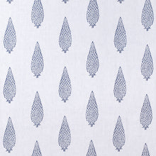 AW73005 Manor Embroidery Meridian Navy on White Fabric by Anna French
