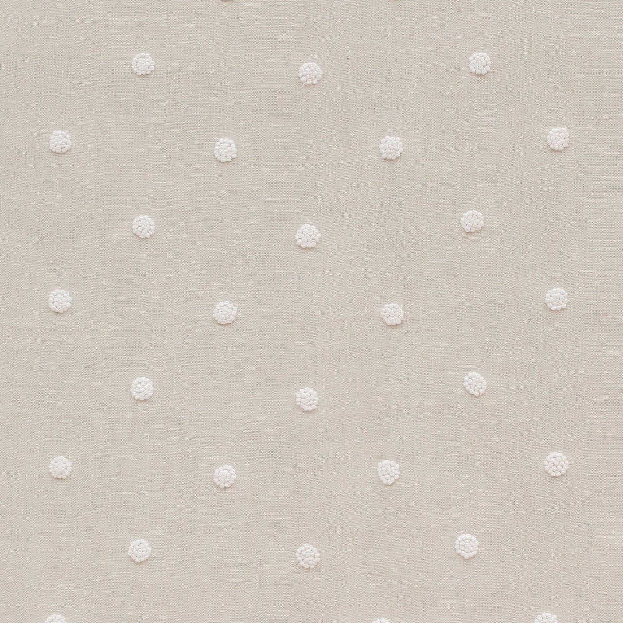 AW73011 French Knot Embroidery Meridian Flax Fabric by Anna French