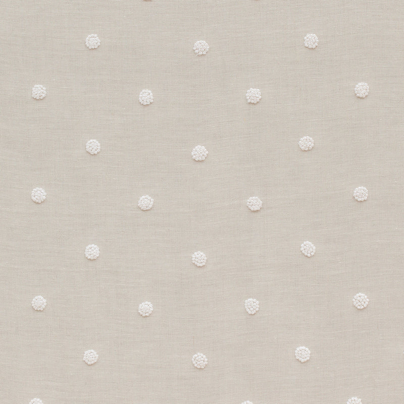 AW73011 French Knot Embroidery Meridian Flax Fabric by Anna French