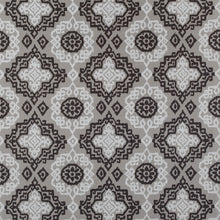 AW73018 Scottsdale Embroidery Meridian Grey and Black Fabric by Anna French