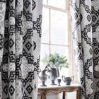 AW73018 Scottsdale Embroidery Meridian Grey and Black Fabric by Anna French