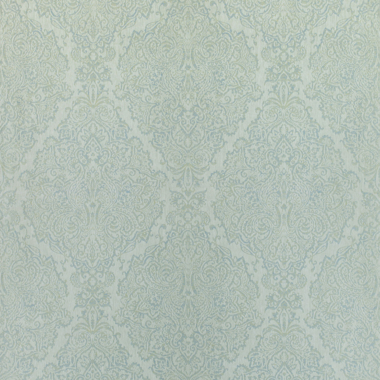 AW73024 Sterling Paisley Meridian Aqua Fabric by Anna French