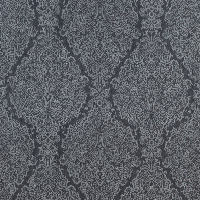 AW73027 Sterling Paisley Meridian Charcoal Fabric by Anna French
