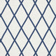 Tarascon Trellis Applique Palampore Navy on White Fabric by Anna French
