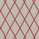 Tarascon Trellis Applique Palampore Red on Natural Fabric by Anna French