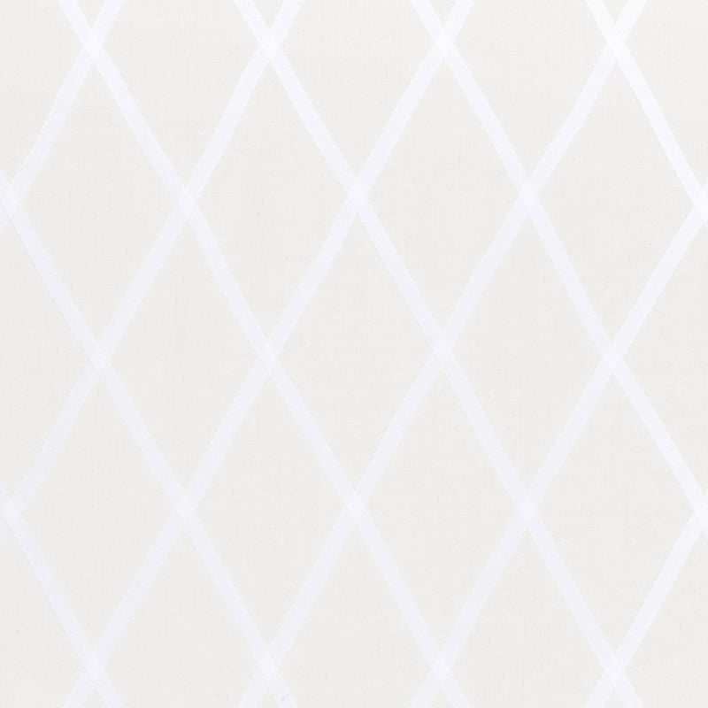 AW78711 Tarascon Trellis Applique Palampore White on White Fabric by Anna French
