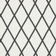 Tarascon Trellis Applique Palampore Black on White Fabric by Anna French