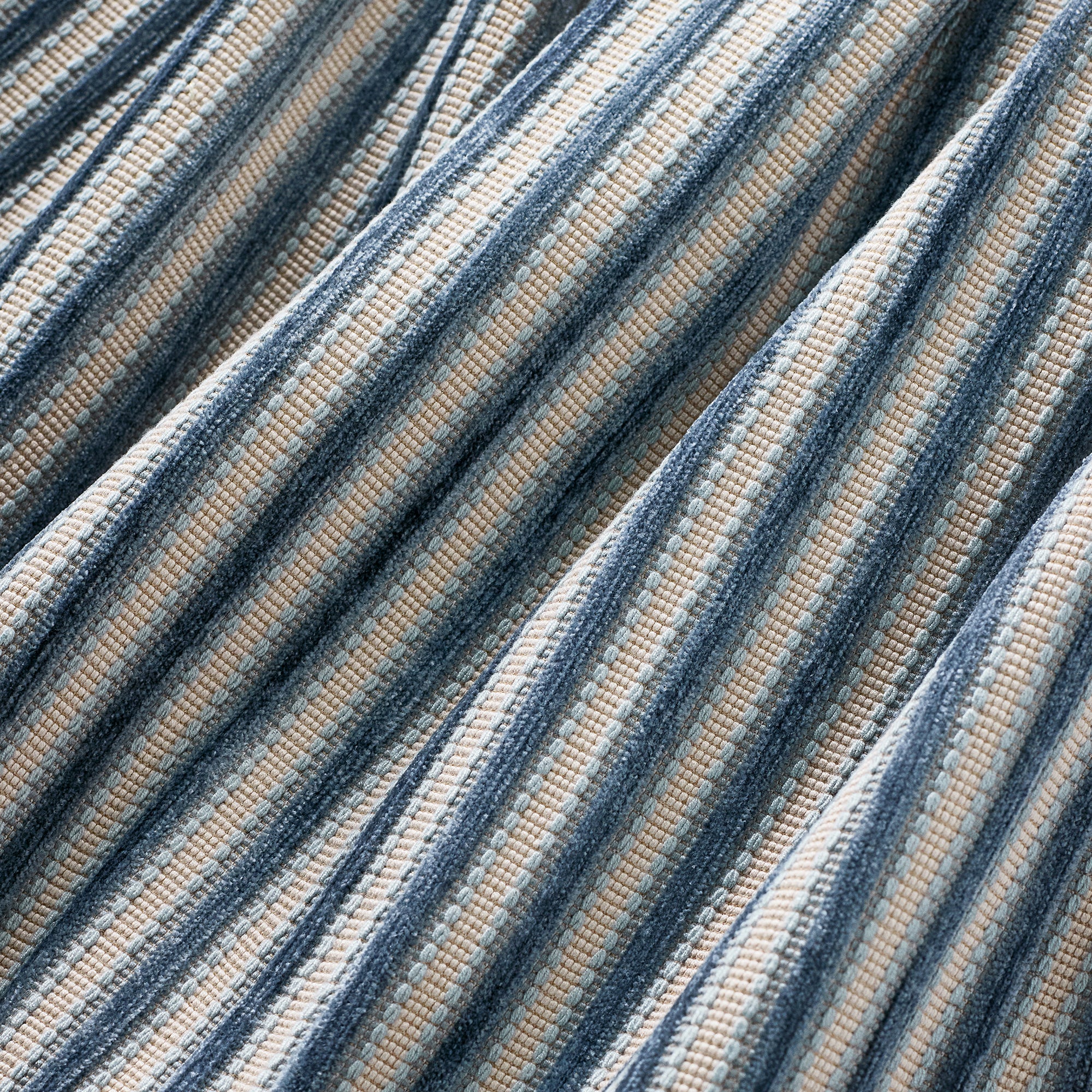 AW9238 Balderic Stripe Slate Camelot Fabric by Anna French