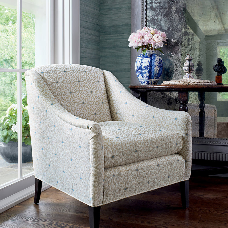 AW9242 Carleon Sky Camelot Fabric by Anna French