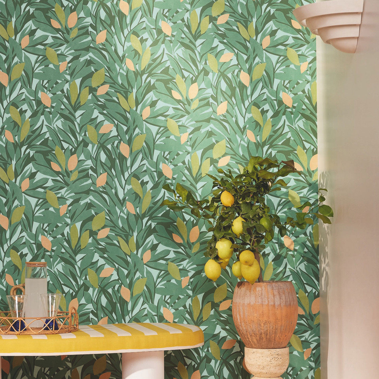 AZU105457331 Cassis Azur Wallpaper by Caselio