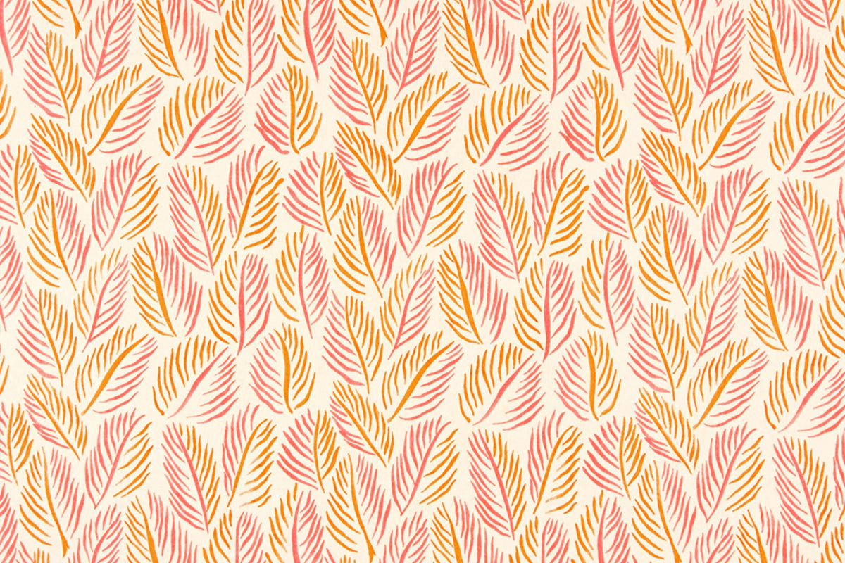 Armatures Feuilles Apricot Wallpaper by Christopher Farr Cloth