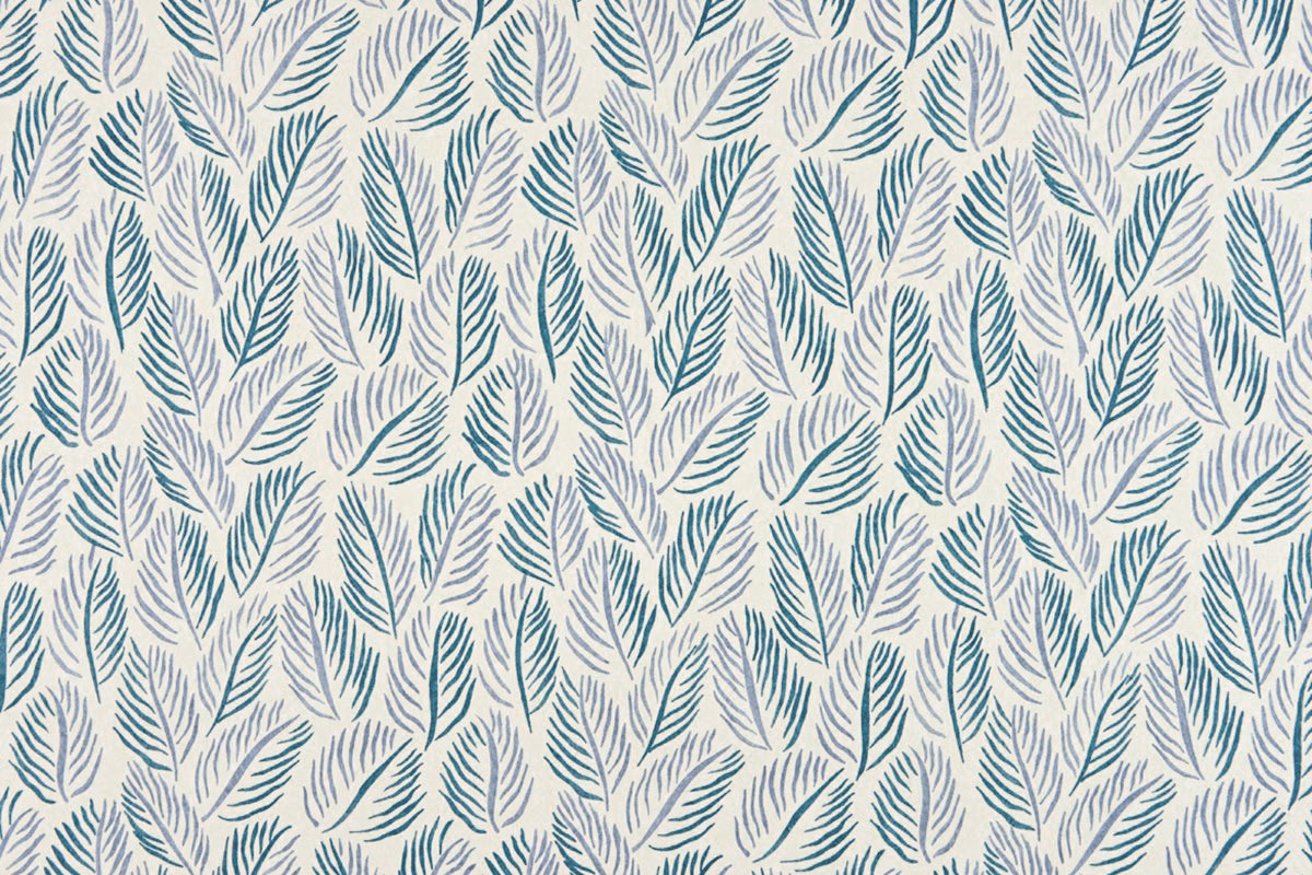 Armatures Feuilles Cobalt Wallpaper by Christopher Farr Cloth
