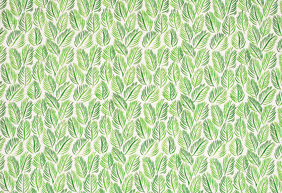 Armatures Feuilles Green fabric by Christopher Farr Cloth