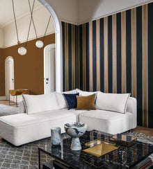 Auteuil Blanc/Doré Select 9 Wallpaper by Casamance