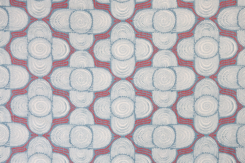 Azteque Coral fabric by Christopher Farr Cloth