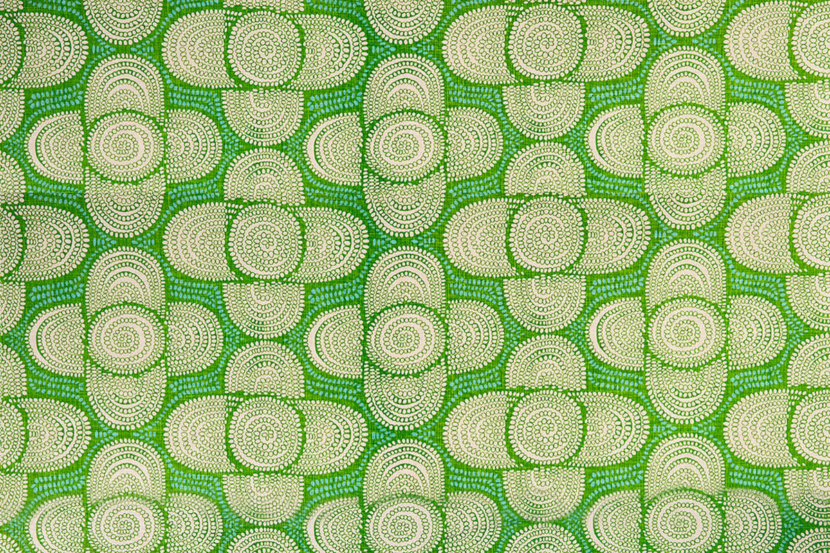 Azteque Green fabric by Christopher Farr Cloth