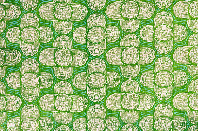 Azteque Green fabric by Christopher Farr Cloth