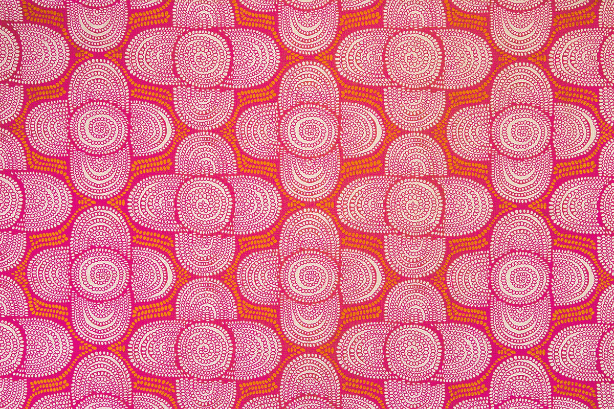 Azteque Hot Pink fabric by Christopher Farr Cloth
