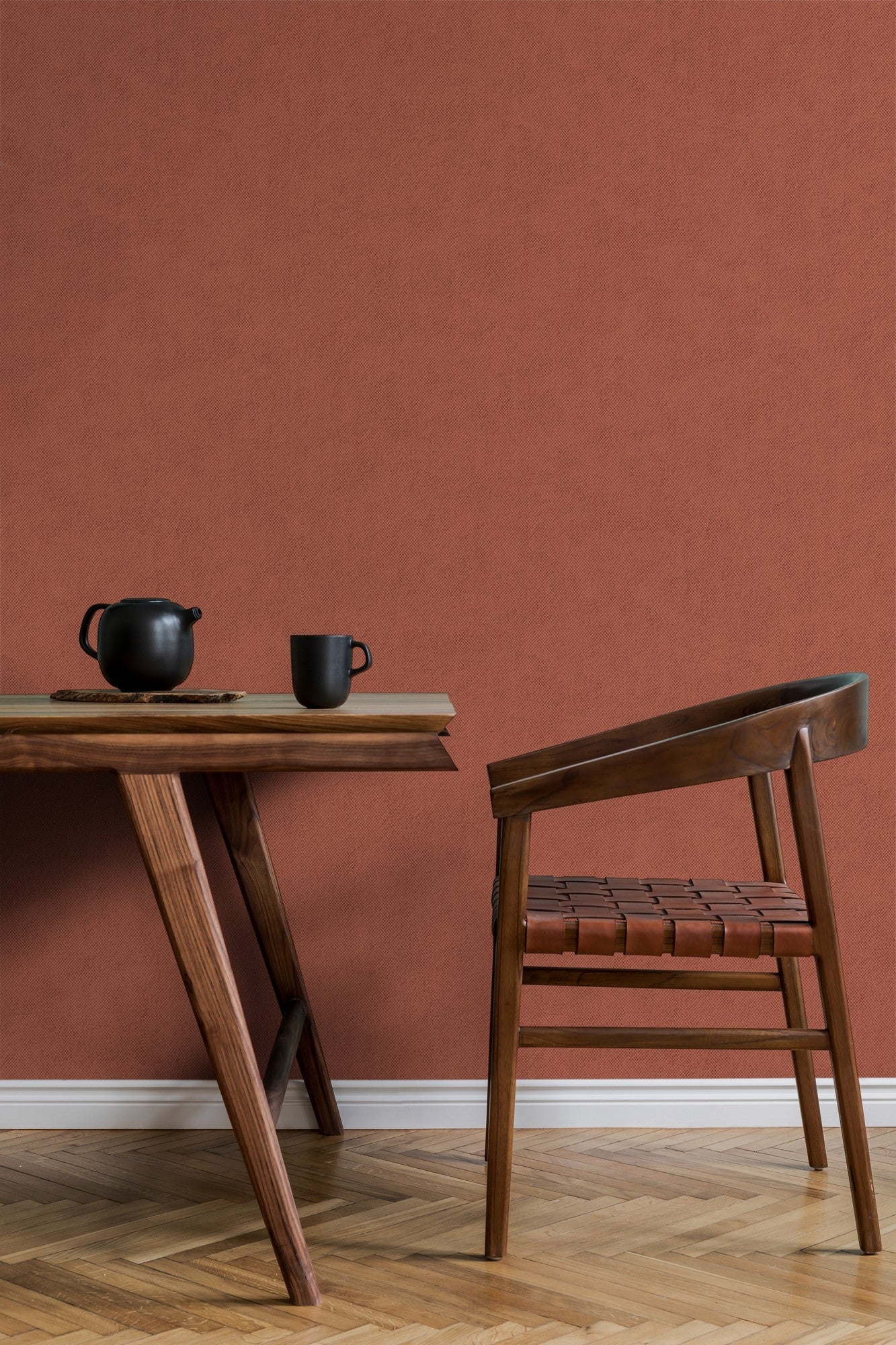 B00020 Serpent Single Corail Palette Wallpaper by Coordonné