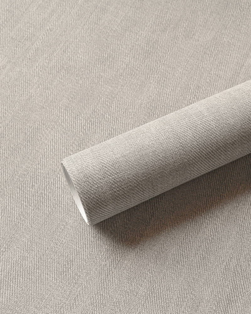 B00027 Sergé Single Taupe Palette Wallpaper by Coordonné