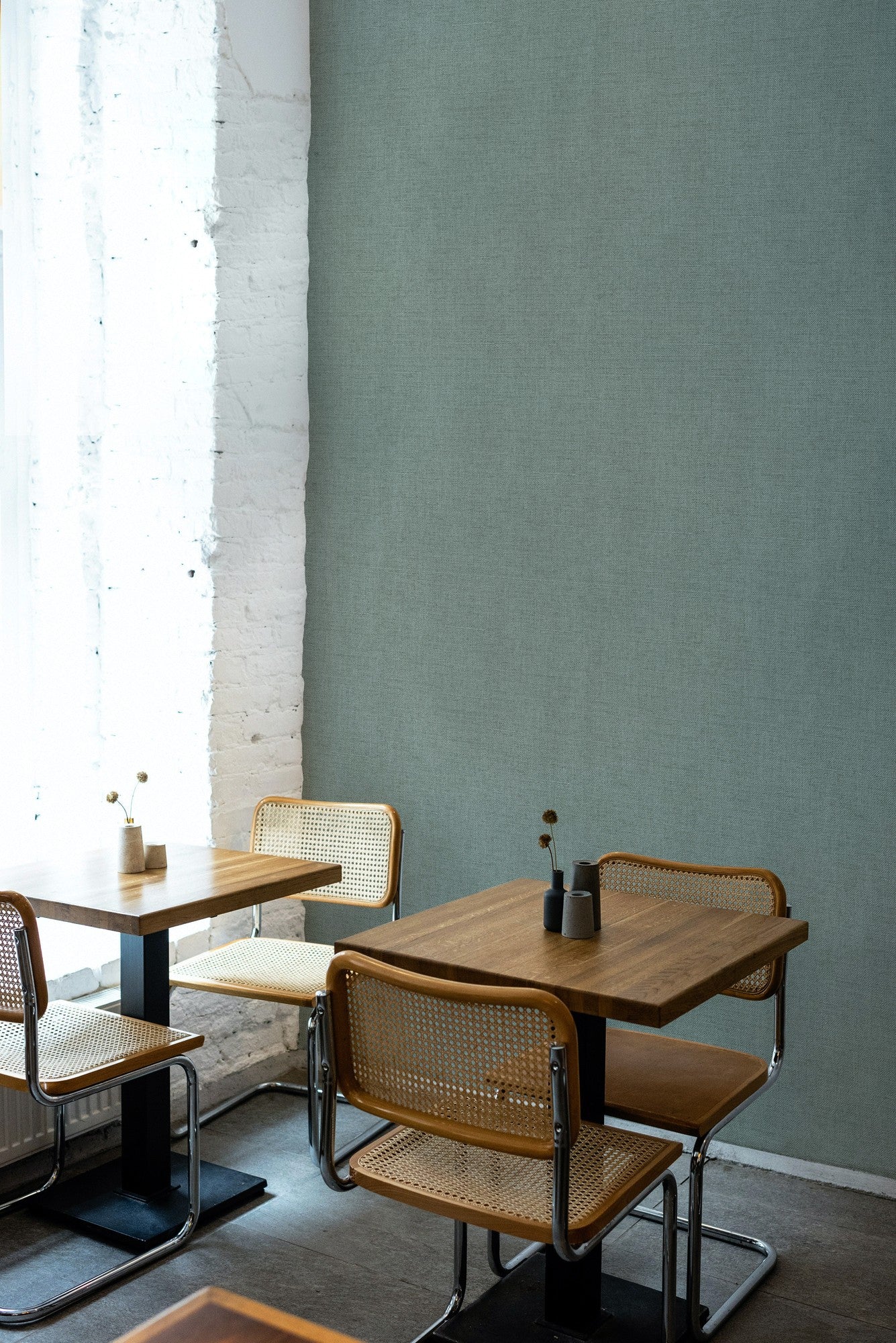 B00032 Lin Single Sauge Palette Wallpaper by Coordonné