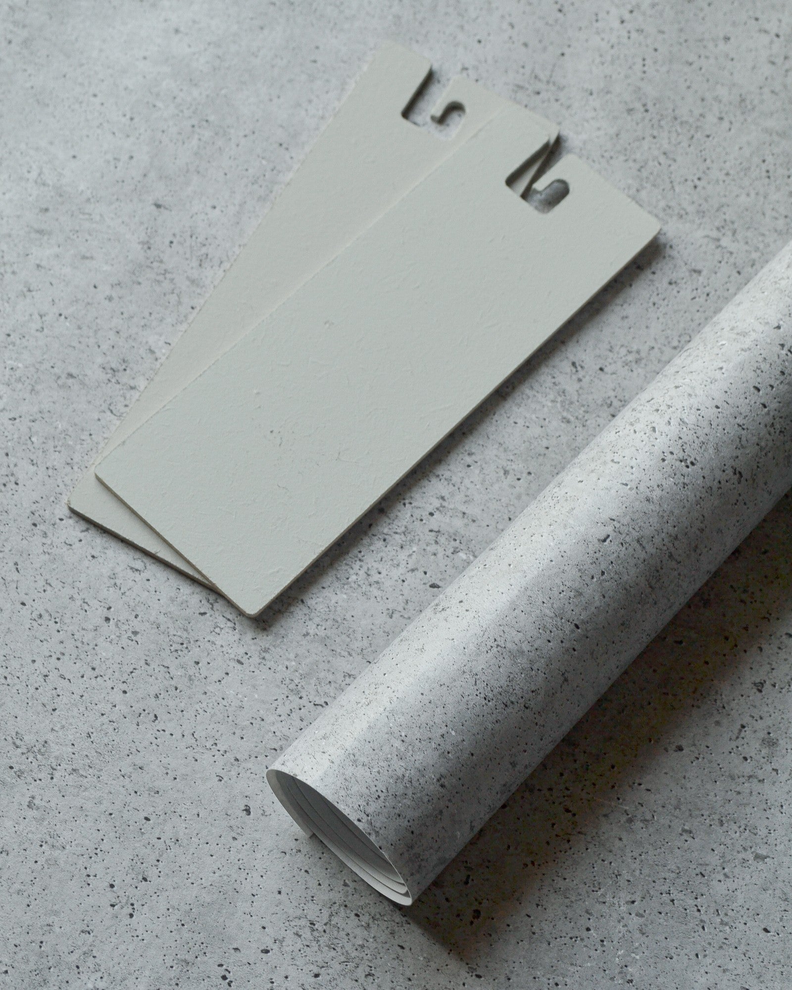 B00040 Ciment Single Acier Palette Wallpaper by Coordonné