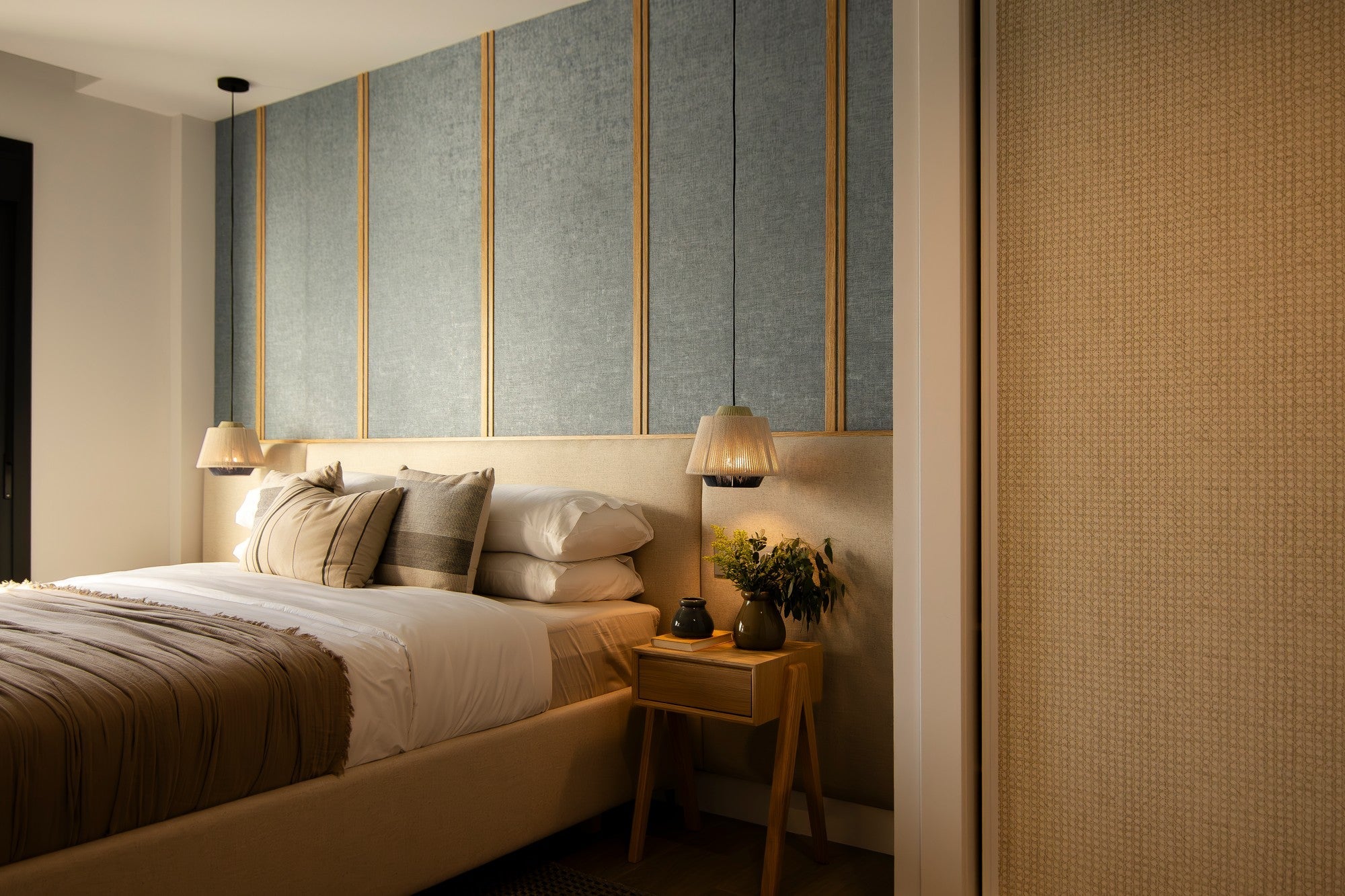 B00049 Raphia Single Outremer Palette Wallpaper by Coordonné