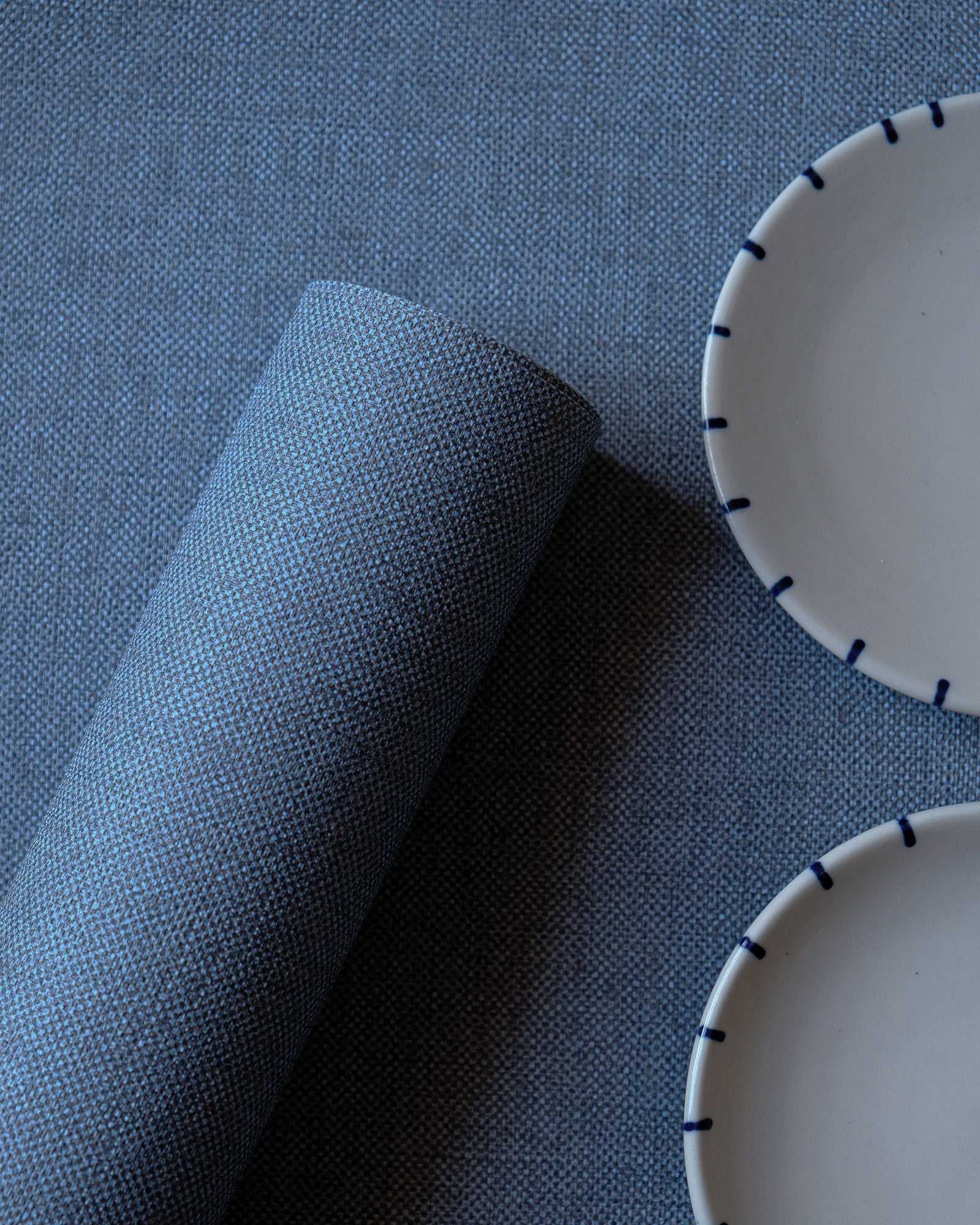 B00050 Lin Single Outremer Palette Wallpaper by Coordonné