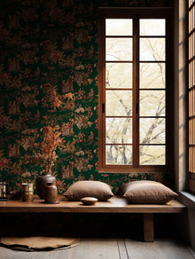 Tang Walk Emerald Forbidden City Wallpaper by Coordonné