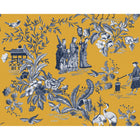 Tang Walk Amber Forbidden City Wallpaper by Coordonné