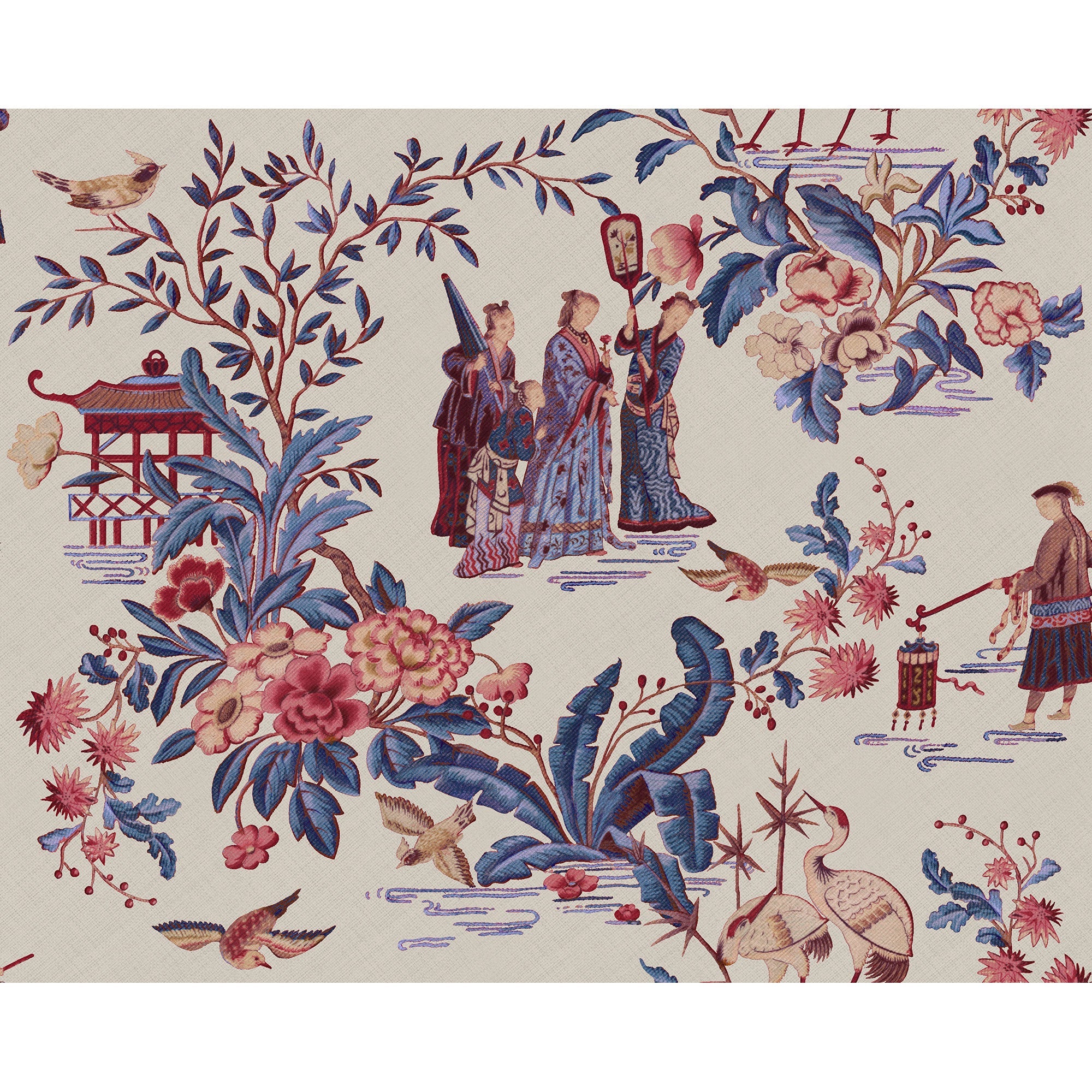 Tang Walk Nacre Forbidden City Wallpaper by Coordonné