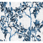 Willow Poem Sapphire Forbidden City Wallpaper by Coordonné